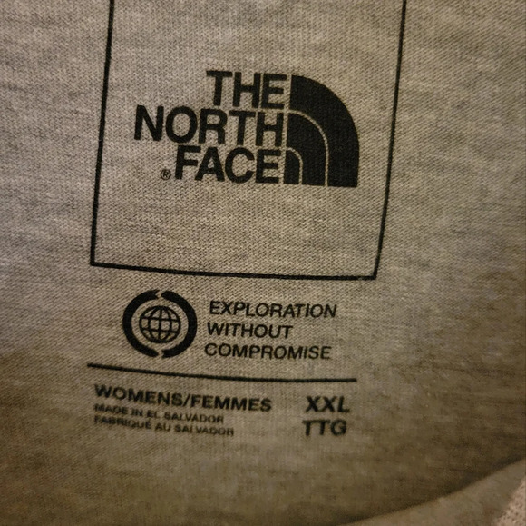 The North Face Heather Grey XXL Short Sleeve Tee - Picture 4 of 4